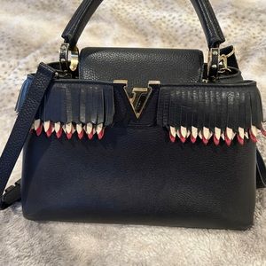 Louis Vuitton Leather Capucines bag